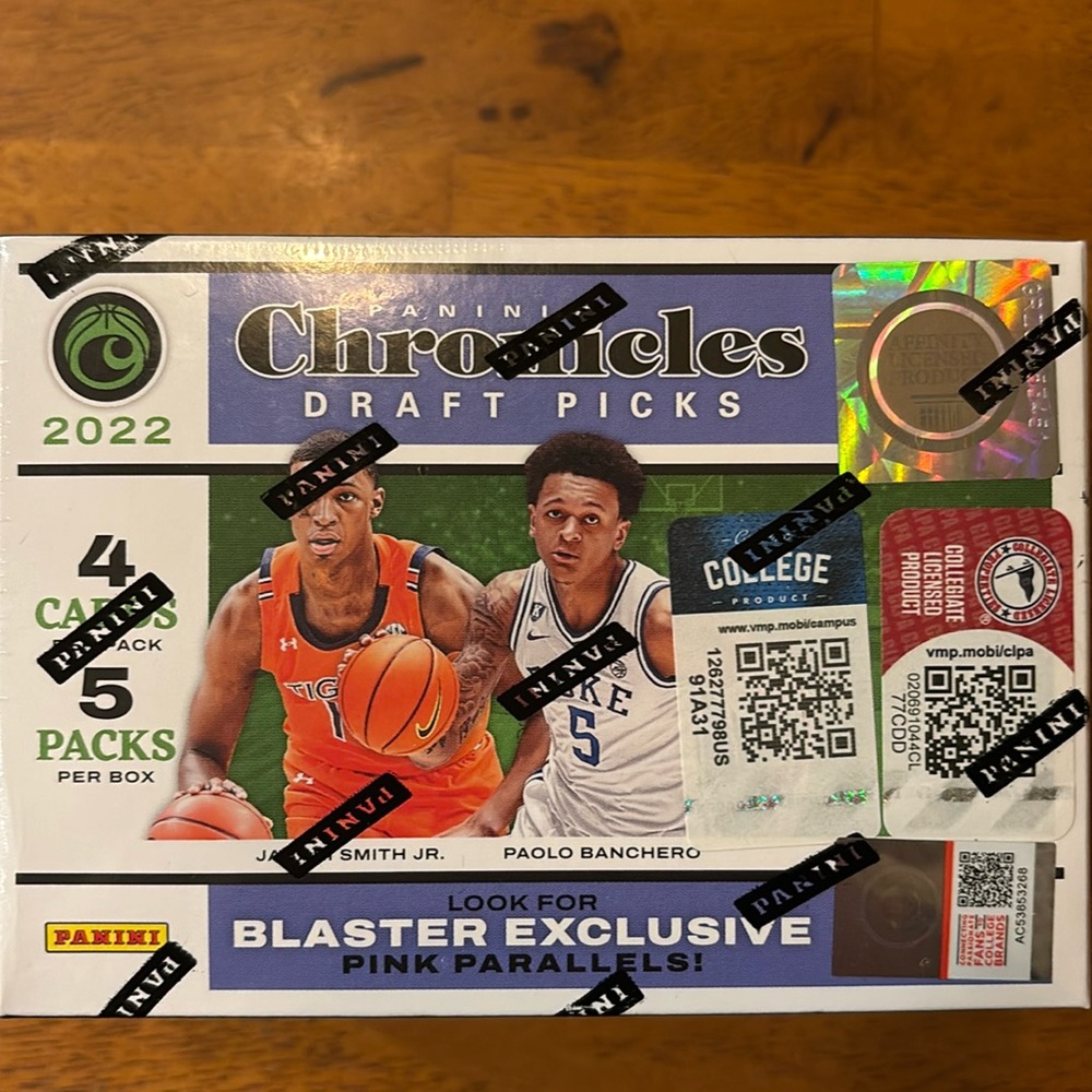 2022 Panini Chronicles Draft Picks Basketball Blaster Box